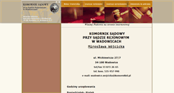 Desktop Screenshot of komornik.wadowice.pl