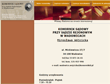 Tablet Screenshot of komornik.wadowice.pl
